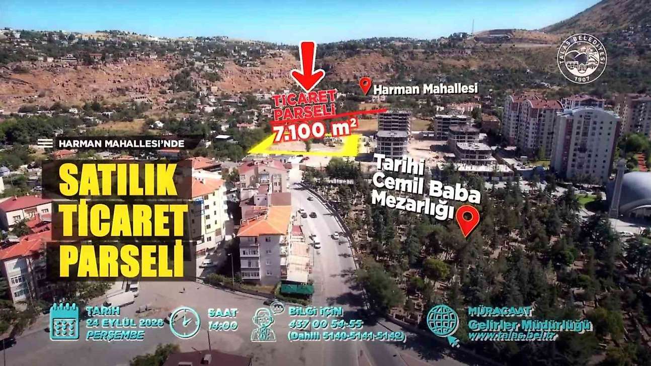 Talas'ta dev yatırım fırsatı