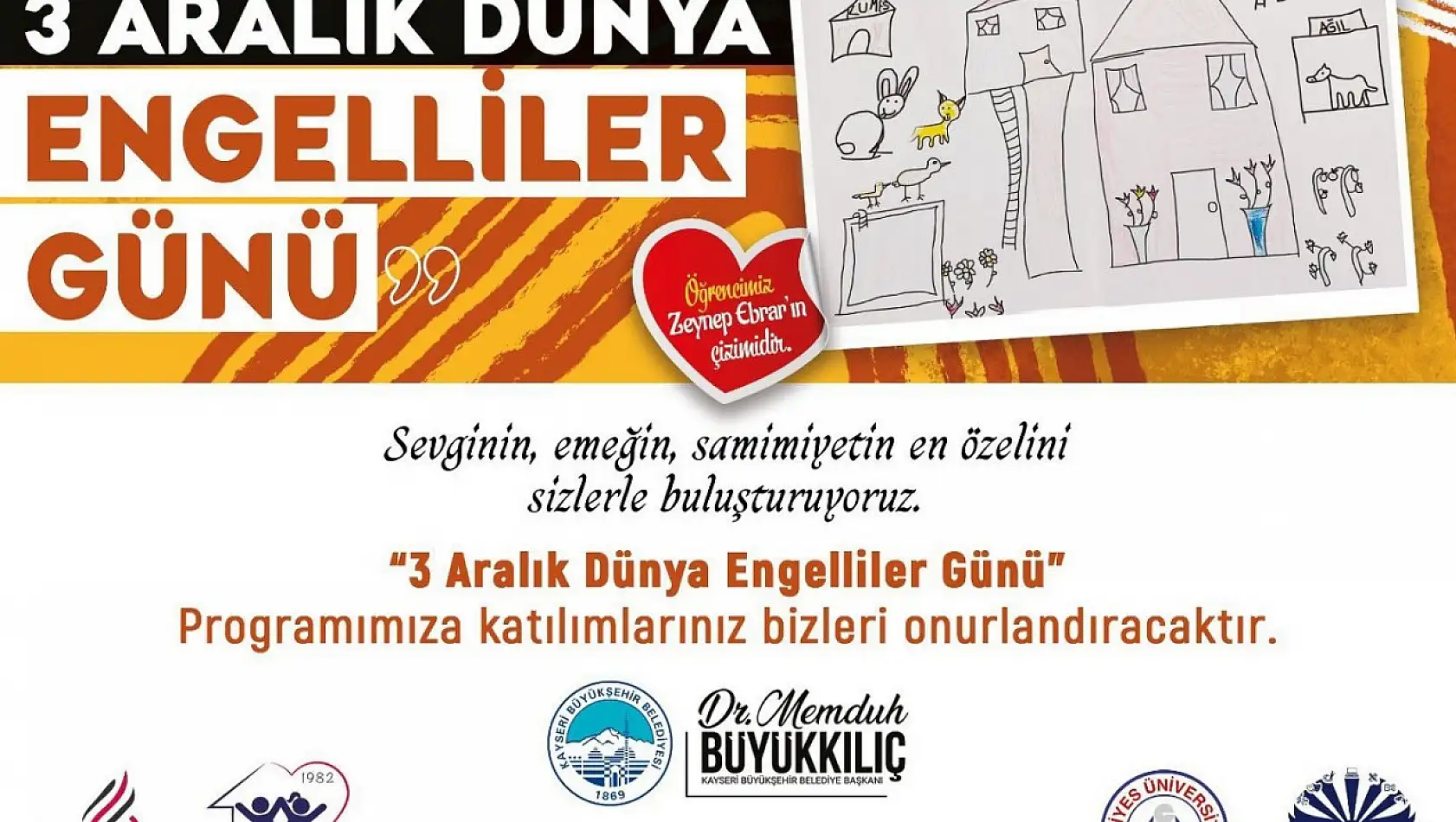 3 Aralık Dünya Engelliler Günü'ne özel program
