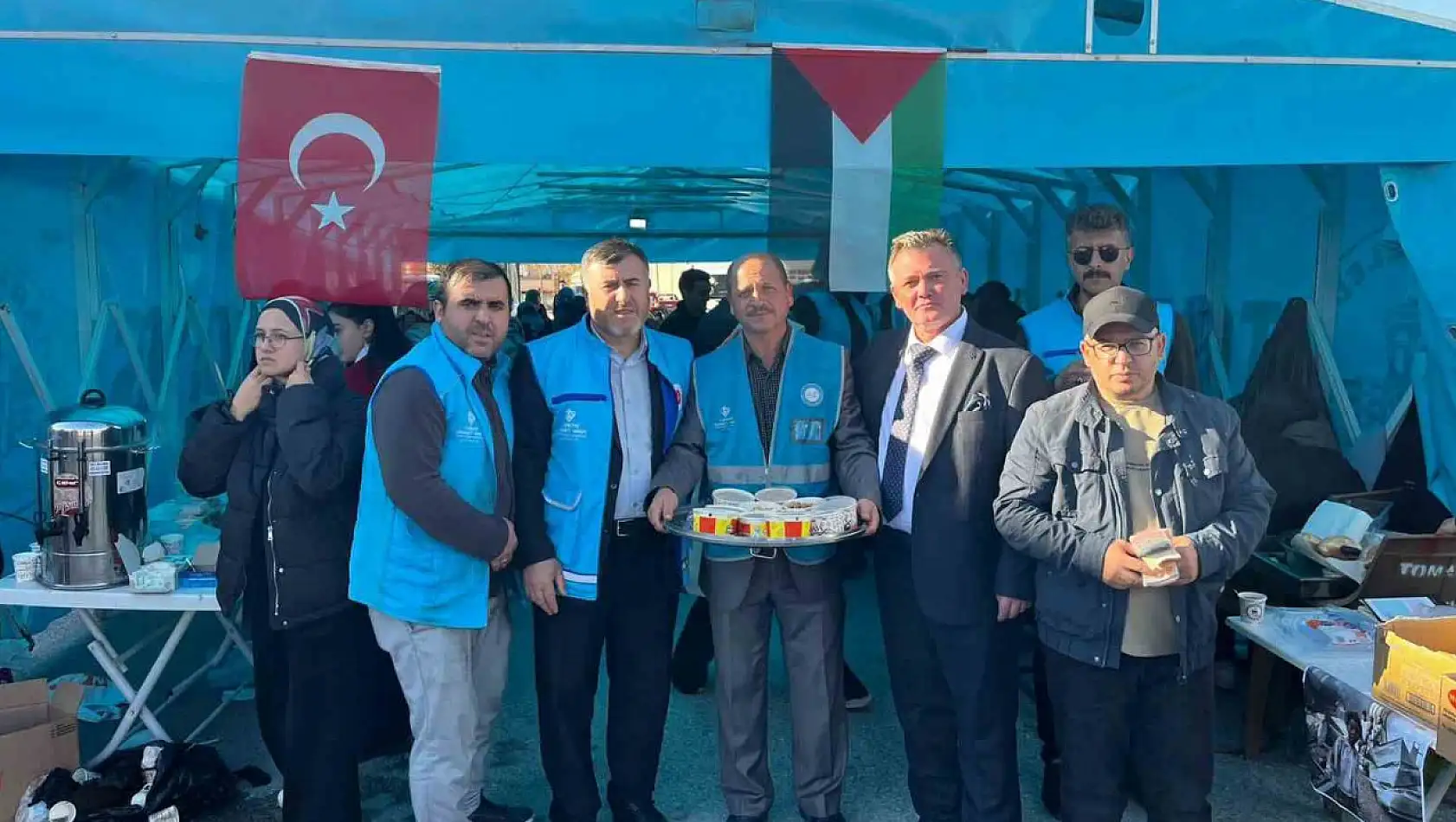 Tomarza'da Gazze için hayır panayırı yapıldı