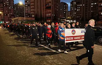 'Asrın felaketi'nin 3. yılında Kayseri'de sessiz yürüyüş