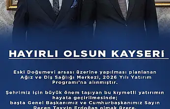 AK Parti İl Başkanı Okandan'dan 'Diş Sağlığı Merkezi' teşekkürü