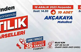 Akçakaya ve Endürlük'te 30 prestijli parsel ihaleyle satışta