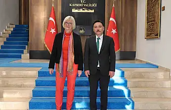 Almanya Federal Cumhuriyeti Büyükelçisi Sorg'dan Vali Çiçek'e ziyaret