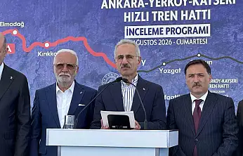 Bakan Uraloğlu: 'Yerköy - Kayseri Yüksek Hızlı Tren Projesi'nde işin yarısını tamamladık'
