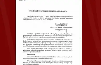 Baki Ersoy, Talas Devlet Hastanesi talebini meclis gündemine taşıdı