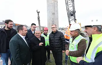 Başkan Büyükkılıç, Kartal Katlı Kavşağı Projesi'ni sahada inceledi