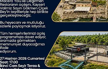 Başkan Metin'den açılışa davet