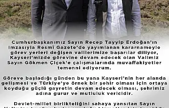 Başkan Okandan: 'Birlik ve beraberlik içinde Kayseri'miz için çalışmayı sürdüreceğiz'