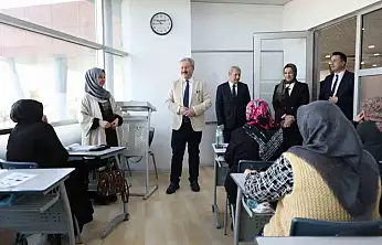 Başkan Palancıoğlu, sosyal tesislerde kursiyerlerle buluştu