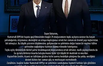 Başkan Sarıkaya'dan Elitaş'a teşekkür