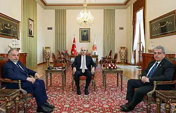 Başkan Yalçın'dan Meclis Başkanı Kurtulmuş'a anlamlı ziyaret