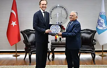 Belçika büyükelçini ağırlayan Büyükkılıç'tan AB vurgusu