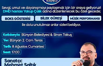 Bünyan'da hasta çocuk için dayanışma gecesi düzenlenecek