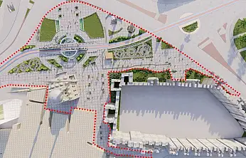 Büyükşehir'in Cumhuriyet Meydanı'nda 'doğal taş dönüşümü' başlıyor