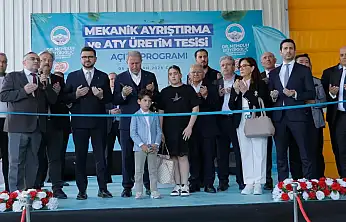 Büyükşehir'in Mekanik Ayırma ve ATY Üretim Tesisi açıldı