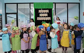 Büyükşehir'in miniklere özel merkezinde Minik Şefler Mutfakta etkinliği