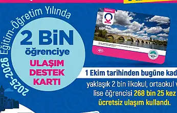 Büyükşehirin ulaşım desteğinden 2 bin öğrenci faydalanıyor