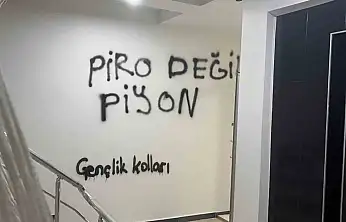 CHP Kayseri İl Başkanlığı binasının duvarlarına boyayla yazılar yazıldı