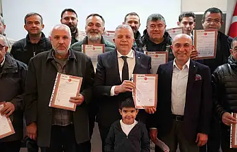 Dev projede tapular teslim edildi