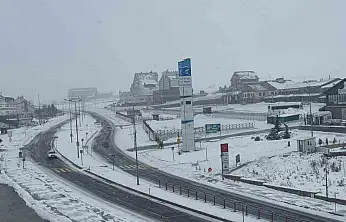 Erciyes'te kar yağışı