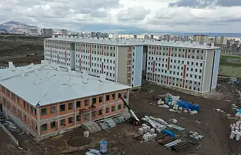 ERÜ kampüsünde yapılan yurtlar son aşamada