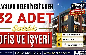 Hacılar'da 32 işyeri yeni sahiplerini bekliyor