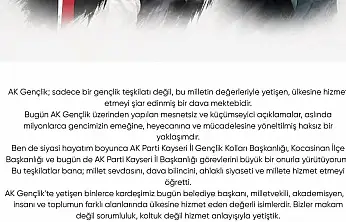 Hüseyin Okandan: 'AK Gençlik, ülkesine hizmet etmeyi şiar edinmiş bir dava mektebidir'
