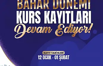 KAYMEK Sanat ve Mesleki Eğitim Bahar Dönemi Kurs kayıtları sürüyor