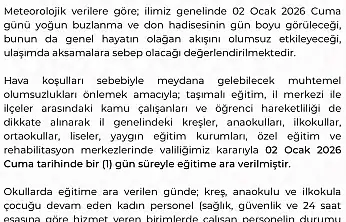 Kayseri'de eğitime kar engeli