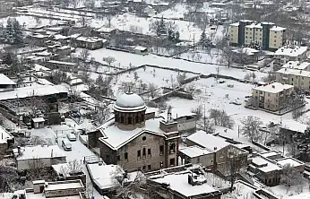 Kayseri'de kar yağışı etkili oldu