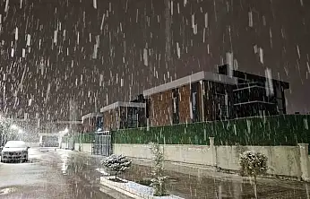 Kayseri'de kar yağışı