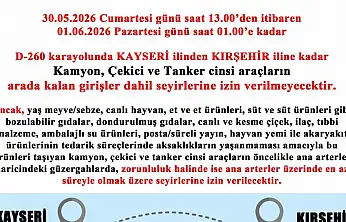 Kayseri'de tatil dönüşü trafik yoğunluğuna emniyetten önlem
