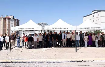 Kayseri Üniversitesi'nde Bilişim Teknolojileri MYO Binasının Temel Atma Töreni gerçekleştirildi