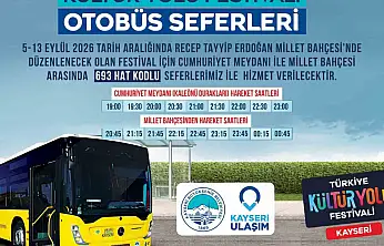 Kültür Yolu Festivali'ne özel ulaşım hizmeti