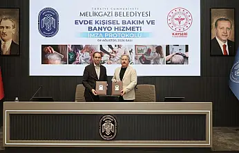 Melikgazi Belediyesi'nde evde kişisel bakım hizmeti protokolü imzalandı