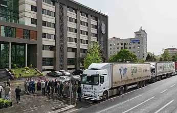 Melikgazi Belediyesi'nin yardım tırları Gazze'ye doğru yola çıktı