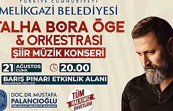 Melikgazi'de şiir ve türkü dolu geceye davet