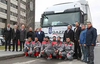 Melikgazi'nin yardım eli yine Gazze'ye uzandı