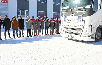 Melikgazi'nin yardım tırı dualarla Gazze'ye uğurlandı