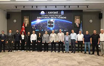 Meteoroloji uydusu KAY-SAT için Melikgazi Belediyesi'nde işbirliği protokolü