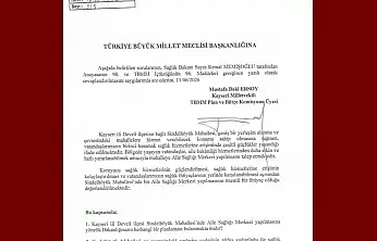 MHP'li Ersoy, Sindelhöyük Mahallesi'nin aile sağlığı merkezi talebini TBMM'ye taşıdı