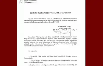 MHP'li Ersoy, Talas kırsal mahallelerinin doğalgaz taleplerini TBMM gündemine taşıdı