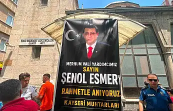 Muhtarlardan merhum vali yardımcısına vefa