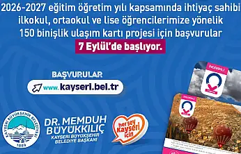 Öğrencilere ulaşım kartı başvuruları 7 Eylül'de başlıyor