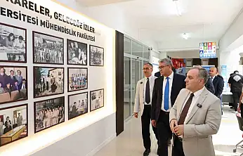 Rektör Altun'dan yenileme çalışmaları tamamlanan mühendislik fakültesinde inceleme
