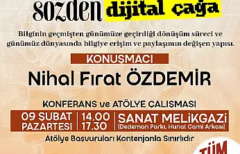 Sanat Melikgazi'de konferans ve atölye bir arada yapılacak