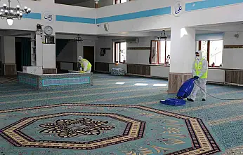 Talas'ın camilerinde Ramazan'a özel temizlik