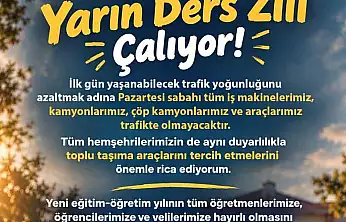 Talas'ta ilk gün trafik duyarlılığı