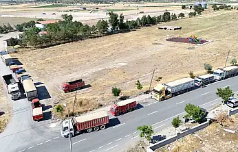 Tomarza'da hububat alımları sürüyor