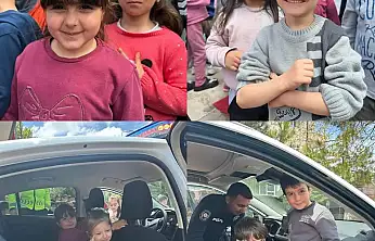 Tomarza'da minik öğrencilere trafik eğitimi